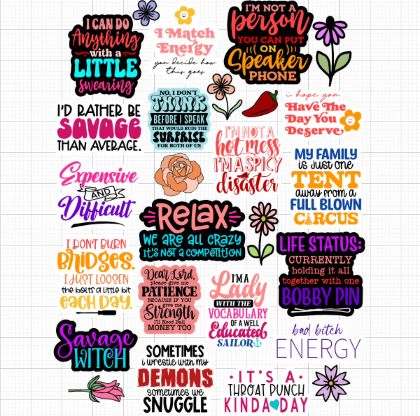 Sassy Stickers