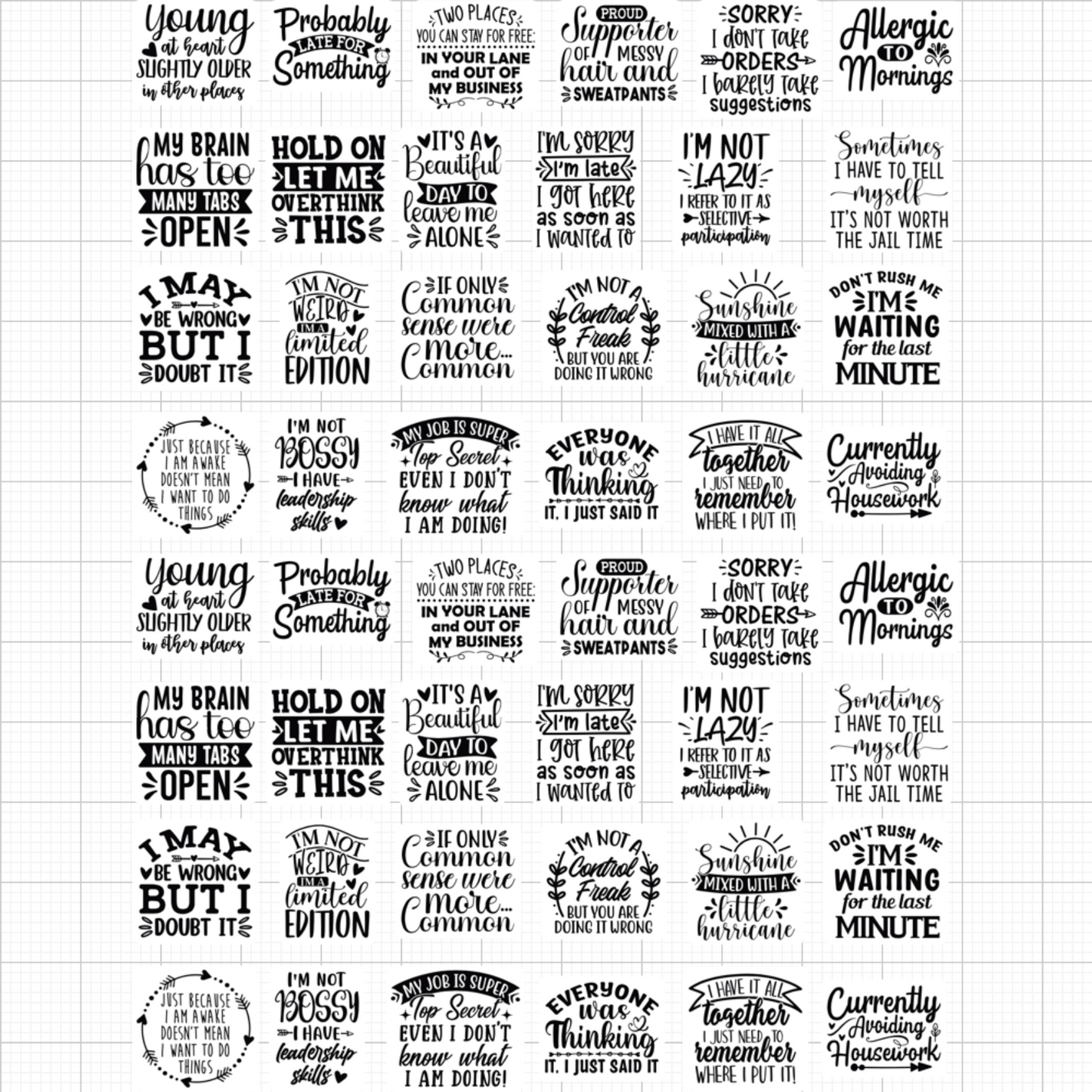 Sticker Sayings